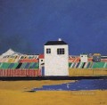 paisaje con casa blanca 1929 Kazimir Malevich resumen